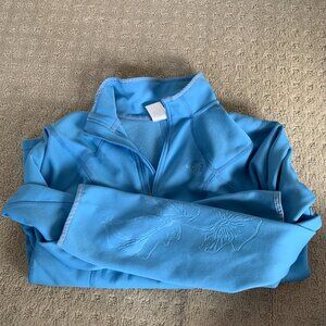 Blue Northface Flower Fleece
